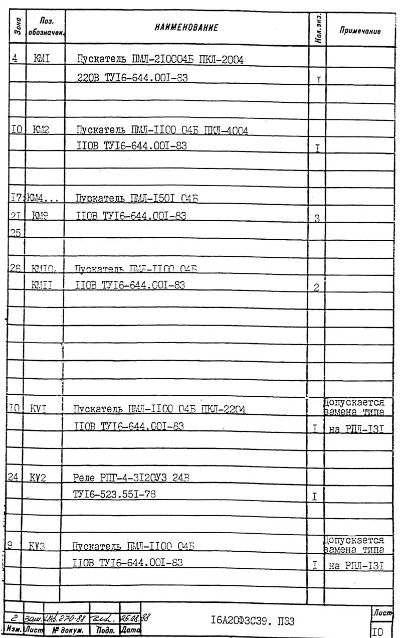 Перелік елементів схеми електричного токарного верстата 16А20ф3С39 Перелік елементів схеми електричного токарного верстата 16А20ф3С39